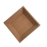 Wooden Spiral Shape Dessert Tray Candle Holder Storage Organizer Home Decoration Accessories