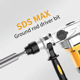 SDS-Plus Rod Driver 5/8Inch & 3/4Inch Ground Rods Great for All SDS Plus Hammer Drills Steel 1PCS