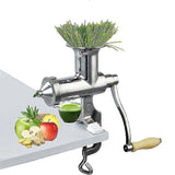 Hand Stainless Steel Wheatgrass Juicer Manual Auger Slow Squeezer Fruit Wheat Grass Vegetable Orange Juice Extractor Fg