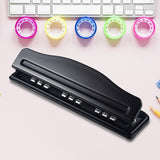 9-Hole Punch Machine - Craft Office Supplies, Handheld Versatile Punching Paper Puncher for Home and School.