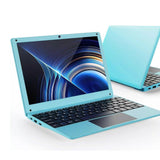 (Blue) 10.1'' Laptop Android 12.0 Computer Quad Core Powered Netbook with WiFi Webcam