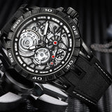 ONOLA Fashion Men Watch Top Brand Luxury Waterproof Sport Mens Watches Silicone Automatic Date Military Wristwatch