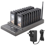 433.92MHz Guest Paging System 999-channel 20 Receivers Pager System for Restaurant -