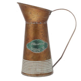 1Pc American Style Flower Vase Decorative Iron Flower Container with Handle