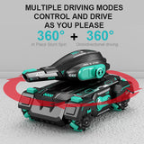 2.4G RC Armored Children Remote Control Toys for Boys Gesture Controlled Water Bomb Tank Electric Car Kid Toy Gift