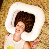 Portable Bowl, Iatable Shampoo Bowl Wash Basin, Suitable for Bedside Bed Washing, Haircut and Hair Dyeing of