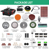 300W Circular Table Variable Speed Mini Bench Saw and Belt Sander 30mm Cutting Depth DIY Benchtop Sanding hine with Belts