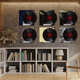 8 Piece Clear Vinyl Record Shelf Wall Mount Acrylic Album Record Holder Display Vinyl Record Shelf Stand