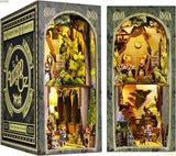 DIY Dollhouse Booknook Kit - Boohelf Insert Decor Alley. Book Nook Kits for Adults. Bookends Model - Wander Library.