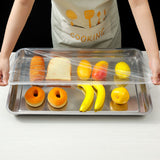100 pack Commercial Grade Disposable Plastic Wrap Covers for Restaurants, BBQ Shops, and More