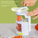 Multifunctional Vegetable Cutter Manual Rotarys Cheese with Hand Crank Fruit Potato Chopper Carrot Grater for Kitchen