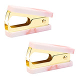 2 Pcs Staple Remover Marble Staple Remover Tool Office Desk Organizers And Accessories Pink