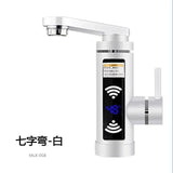 3000W Stainless Steel Electric Heater Temperature Display Kitchen Tankless Instant Hot Water Faucet