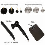 Portable Teak Monopolar Diathermy Radiofrequency Ret Cet RF 448KHz Physiotherapy Ablation Face Lift Pain Relief Skin Tightening