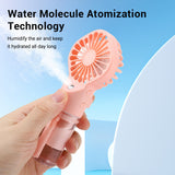 4 Speed Humidification Portable Handheld Fan,Water Spray Mist Fan,Student Dormitory Mini Fan Coog Tools