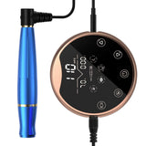 (Blue) PMU Machine Permanent Makeup Kit Tattoo Eyebrow Pen Eyebrow Bleach Lip Eyeliner NEW