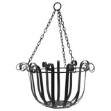 Hanging Basket Design Flower Holder Iron Wall Ornament Plant Display Rack