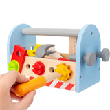 Take-Along Kit Pretend Play Tool Set Gift For Boy Or Girl Kids Educational DIY Wooden Nut Assembly Toys