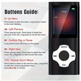 MP3 MP4 players with 8G storage card, supporting music playback and other functions