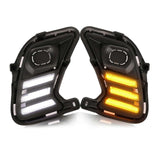 For Toyota Grand Highlander 2024-2025 Front Bumper Turn Signal LED Fog Lights js