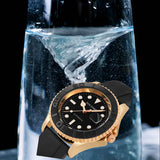 PINTIME Hot Sale Men Women Automatic Watch Transparent Back Case Mechanical Waterproof Sport Wristwatch
