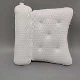Premium Bathroom Pillow with 4D Mesh and 7 Suction Cups for a Spa-Like Bathing Experience