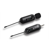 UHF Wireless Microphone Clip-on Mic 50M Transmission Battery 3.5mm TRRS Plug 6.35mm TRS for Smartphone Computer Vlog Interview