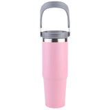 30oz Double-Layer with Handle Portable Water Cup Stainless Steel Vacuum Thermal Insulated Mug for Women Men