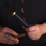 Aluminum Alloy Case Portable Humidor Moisture Storage Tube Pocket Metal Tobacco Cigarettes Holder Cigar Accessories