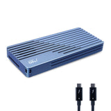 Aluminum USB4 NVMe SSDs Enclosure 40Gbps Silents Fan for Thunderbolt4 USB C Support Up To 8TB