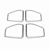 For 2015-2021 Silver ABS Door Speaker Horn Ring Frame Cover Trim jn