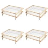 Stackable Food Dryer with Net Wooden Pasta Herb Drying Racks