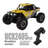 (Brushless Yellow) UDIRC UCX24 1/24 RC Ferngesteuertes Auto RC Car 4WD Crawler 3-Gang RTR Off