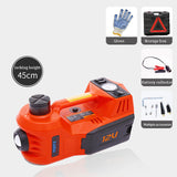 Electric Hydraulic Floor Jack 5T Lifting with Iator Pump LED Light for Car Truck Tire Repair Tool