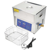 Ultrasonic Cleaner 10L Digital Display Ultra Sonic Tank Bath Cleaning Heater Timer MH?040XUK Plug AC