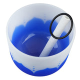 Singing Bowl Lotus Design Chanting Bowl Instrument Home Decoration for Playing Relaxing 9in F Note