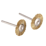 10 x Brass Wire Round Brushes Disc Pot Brush for Dremel 25MM