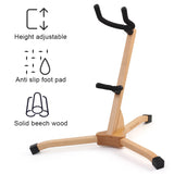 Wooden Stand Bracket Saxophone Display Holder for Alto Tenor Sax Accessories