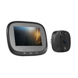 Smart WiFi Camera - Tuya APP, Night PIR Movement Detection, Rechargeable Peephole Viewer Doorbell for Home