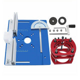 (Blue) Router Lift Systems Wood Router Lift Kits Antirust Lifting Systems Base Scale Woodworking Tool Engraving for Woodworking  Blue