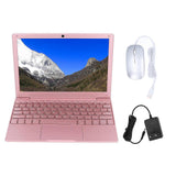 10.1 Inch Mini Laptop IPS Display Ultra Light for Celeron N4020 Rose Gold Portable Notebook Computer for Wins11 PRO EU Plug 100?240V 8GB+128GB