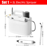 Shoulder Style Electric Sprayer - 5L Rechargeable Irrigation Sprinkler for Gardens, Automatic Plant Mister