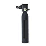 (Black) Underwater Emergency Backup Air Tanks Safety Diving Oxygen Cylinder 0.5L Capacity for Diving and Snorkeling Adventures  Black