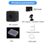 AEVYVKV Wireless WiFi Remote Monitor Mini Tiny Home IP Camera With Built-In In Super-Long Battery Life