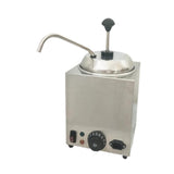 Practical Stainless Steel Electric Nacho Cheese Dispenser & Fudge Warmer - For Home, Restaurant & Kitchen
