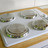4pcs Stainless Steel Stove Cover Home Kitchenware Accessories Kitchen Creative Induction Cooker Cover