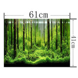 2 Piece Adhesive Forest Background Poster Backdrop Decor Aper Underwater World Decorative Sticker Fish Tank Stickers