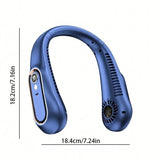 Rechargeable Portable Neck Fan - Ideal for Outdoor Sports and Hands-Free Cooling