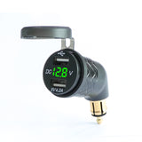 Aluminum Alloy European 5V 4.2A USB Charger DIN Socket Voltmeter for Triumph Tiger Explorer Ducati Motorcycle