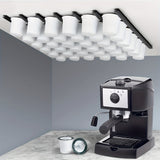 10pcs Large Capsule Coffee Storage Rack Household Large Capacity Wall Hanging Free Punching Creative Universal Capsule Display